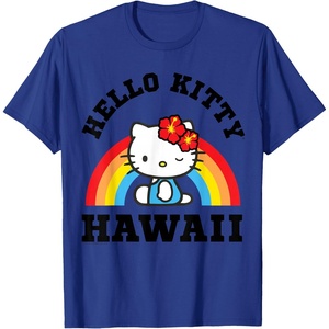 image:imageHello Kitty Hawaii Rainbow Tee Shirt TShirtRoyal Blue