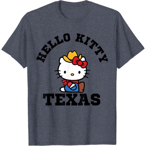 image:imageHello Kitty Heart of Texas Tee Shirt TShirtHeather Blue