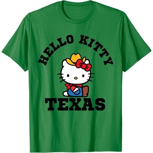 image:imageHello Kitty Heart of Texas Tee Shirt TShirtKelly Green