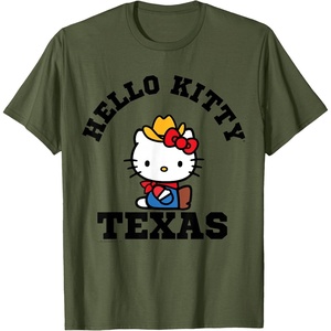 image:imageHello Kitty Heart of Texas Tee Shirt TShirtOlive Green