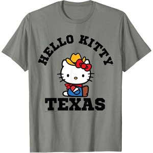 image:imageHello Kitty Heart of Texas Tee Shirt TShirtOlive Heather