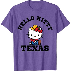 image:imageHello Kitty Heart of Texas Tee Shirt TShirtPurple Heather