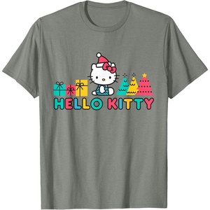 image:imageHello Kitty Holiday Spirit Christmas Tee Shirt TShirtOlive Heather