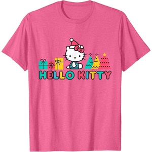 image:imageHello Kitty Holiday Spirit Christmas Tee Shirt TShirtPink Heather