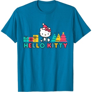 image:imageHello Kitty Holiday Spirit Christmas Tee Shirt TShirtSapphire Blue