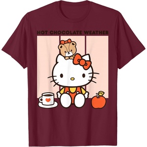 image:imageHello Kitty Hot Chocolate Weather TShirtBurgundy