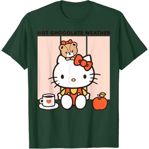 image:imageHello Kitty Hot Chocolate Weather TShirtDark Green