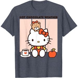 image:imageHello Kitty Hot Chocolate Weather TShirtHeather Blue