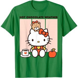 image:imageHello Kitty Hot Chocolate Weather TShirtKelly Green