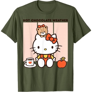 image:imageHello Kitty Hot Chocolate Weather TShirtOlive Green