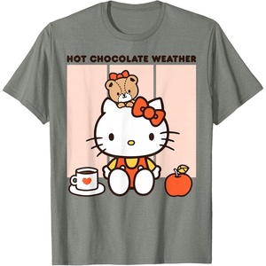 image:imageHello Kitty Hot Chocolate Weather TShirtOlive Heather