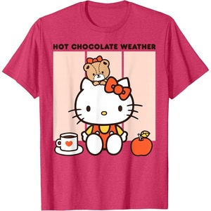 image:imageHello Kitty Hot Chocolate Weather TShirtRed Heather