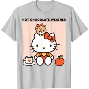 image:imageHello Kitty Hot Chocolate Weather TShirtSilver Grey