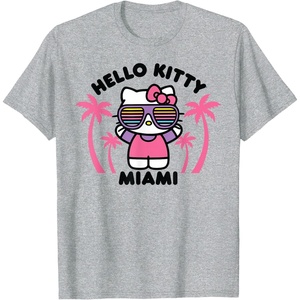 image:imageHello Kitty Miami TShirtHeather Grey