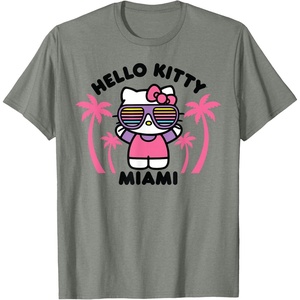 image:imageHello Kitty Miami TShirtOlive Heather