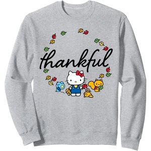 image:imageHello Kitty Thanksgiving Fall Sweatshirt SweatshirtHeather Grey