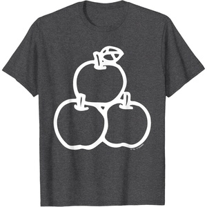 image:imageHello Kitty Three Apples Shirt TShirtDark Heather Grey