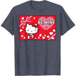 image:imageHello Kitty Valentines Day Be Mine TShirtHeather Blue