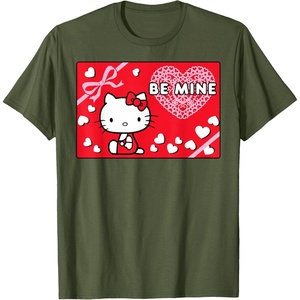 image:imageHello Kitty Valentines Day Be Mine TShirtOlive Green