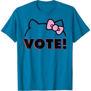 image:imageHello Kitty Vote Bow Outline TShirtSapphire Blue
