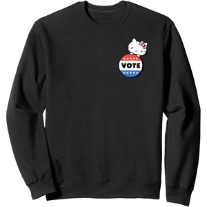 image:imageHello Kitty Vote Button SweatshirtBlack