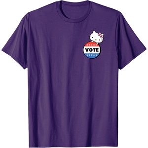 image:imageHello Kitty Vote Button TShirtPurple