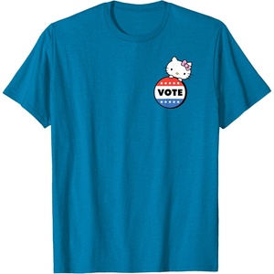 image:imageHello Kitty Vote Button TShirtSapphire Blue