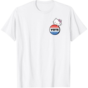 image:imageHello Kitty Vote Button TShirtWhite
