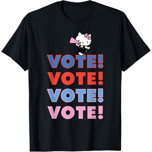 image:imageHello Kitty Vote Cheer Rally TShirtBlack