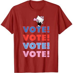 image:imageHello Kitty Vote Cheer Rally TShirtCranberry Red
