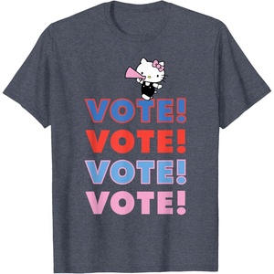 image:imageHello Kitty Vote Cheer Rally TShirtHeather Blue