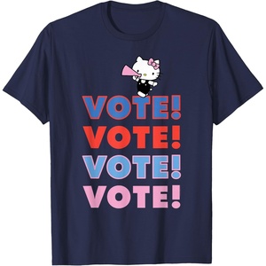 image:imageHello Kitty Vote Cheer Rally TShirtNavy Blue