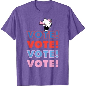 image:imageHello Kitty Vote Cheer Rally TShirtPurple Heather