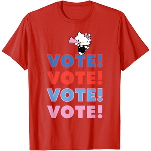 image:imageHello Kitty Vote Cheer Rally TShirtRed