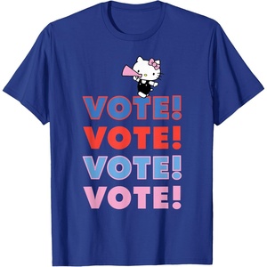 image:imageHello Kitty Vote Cheer Rally TShirtRoyal Blue