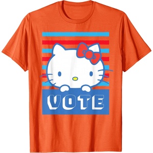 image:imageHello Kitty Vote Stripes TShirtOrange