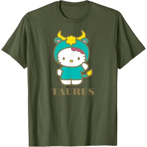 image:imageHello Kitty Zodiac Taurus TShirtOlive Green