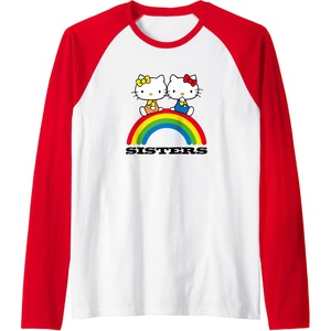 image:imageHello Kitty and Mimmy Sisters Raglan Baseball TeeRedWhite