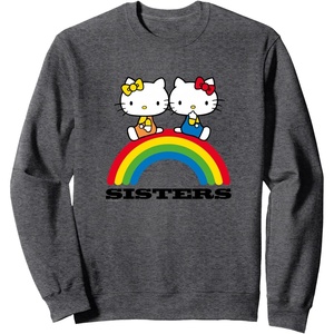 image:imageHello Kitty and Mimmy Sisters SweatshirtDark Heather Grey