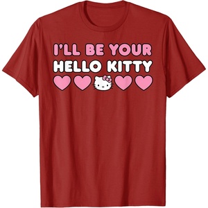 image:imageIll Be Your Hello Kitty Couples Matching Valentines Day TShirtCranberry Red