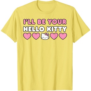 image:imageIll Be Your Hello Kitty Couples Matching Valentines Day TShirtLemon Yellow