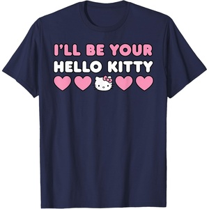 image:imageIll Be Your Hello Kitty Couples Matching Valentines Day TShirtNavy Blue