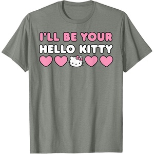 image:imageIll Be Your Hello Kitty Couples Matching Valentines Day TShirtOlive Heather