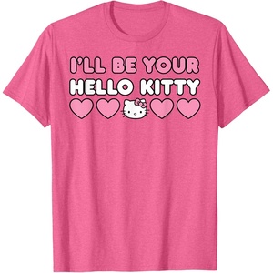 image:imageIll Be Your Hello Kitty Couples Matching Valentines Day TShirtPink Heather