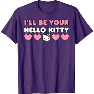 image:imageIll Be Your Hello Kitty Couples Matching Valentines Day TShirtPurple