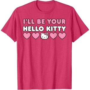 image:imageIll Be Your Hello Kitty Couples Matching Valentines Day TShirtRed Heather