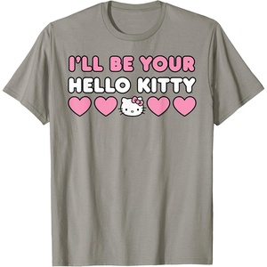 image:imageIll Be Your Hello Kitty Couples Matching Valentines Day TShirtSlate Grey