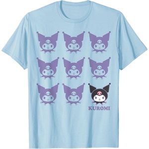 image:imageKuromi Real TShirt  Unisex Kids Adult  Black  Short Sleeve  Cotton 100  SmallBaby Blue