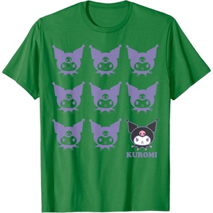 image:imageKuromi Real TShirt  Unisex Kids Adult  Black  Short Sleeve  Cotton 100  SmallKelly Green