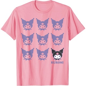image:imageKuromi Real TShirt  Unisex Kids Adult  Black  Short Sleeve  Cotton 100  SmallPink